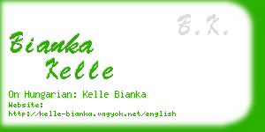 bianka kelle business card